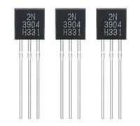 ALLECIN 2N3904 NPN Transistor de Baja Potencia de Uso General TO-92 Transistores de Silicio para Proyecto de Bricolaje Electrónico 40V 200mA (Paquete de 200 piezas)
