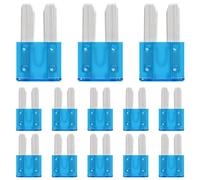 ALLECIN 30 Piezas 15A Micro2 Fusibles Coche 15Amp Micro 2 Fusible para Coche 15Amperios Auto Fuse para Moto Coches Camiones Caravana Camper