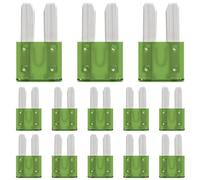 ALLECIN 30 Piezas 30A Micro2 Fusibles Coche 30Amp Micro 2 Fusible para Coche 30Amperios Auto Fuse para Moto Coches Camiones Caravana Camper