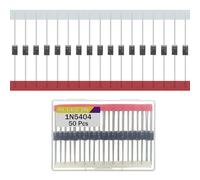 ALLECIN 50 Piezas 1N5404 Diodo Rectificador 3A 400V IN5404 Diodos Rectificadores DO-201AD 5404 Rectifier Diode Axial 3Amperio 400Voltios