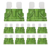 ALLECIN 50 Piezas 30A Estándar Fusibles Coche 30Amp Mediano Fusible para Coche 30Amperio Standard Auto Fuse para Coches Camiones Caravana Camper Moto