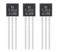 ALLECIN TL431 Regulador de Voltaje TL431A Reguladores de Derivación de Tres Terminales TO-92 Transistor de Potencia 1mA a 100mA (Paquete de 100 piezas)