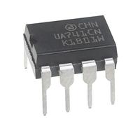 ALLECIN UA741CN Amplificador Operacional Único de Propósito General Tipo UA741 Amplificadores Operacionales IC Op Amp DIP-8 8 pines (Paquete de 20 piezas)