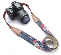Alled Cámara Correa,Correa de Cuello Camara De Hombro Cuello Cinturón,Bohemia Vintage Cámara Universal Ajustable Correas para Nikon Canon Sony Lumix Fujifilm Pentax Olympus DSLR SLR Etc. (Cowboy Azul)