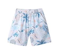 Allegorly Pantalones cortos de natación para hombre, suaves, de secado rápido, pantalones cortos de playa con forro de malla, tabla elástica de secado rápido con bolsillos, Beige-2, M