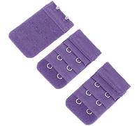 Allegra K 3 pieza - Mujer 3 filas 2 ganchos Ropa Interior cierre BH nähzubehör morado