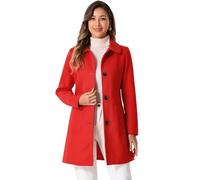 Allegra K Botines gruesos con plataforma de tacón alto para mujer, Red, 38 EU