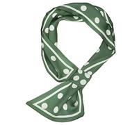 Allegra K - Bufanda de cuello oblicuo con lunares biselados, diseño de lunares - Verde - M