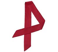 Allegra K Bufanda delgada para mujer, color liso, pañuelo largo puro, Rojo vino, 90*5cm/35.43*1.97 inches(L*W)