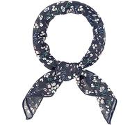 Allegra K Bufandas de gasa para mujer - 25.6 "X25.6" - Pañuelo cuadrado con estampado floral Pañuelo para el cuello Pañuelo para el cuello Flores Azul Oscuro