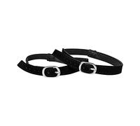 Allegra K Correa elástica para mujer con hebilla desmontable, correas de tobillo, para tacones Ante negro 33.5cm/13.19"