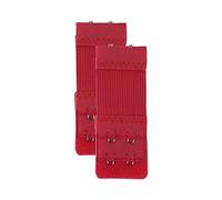 Allegra K Damas 2 Filas De Ganchos De Ojo Cinta Del Sujetador De La Correa De Extensión Gancho Extendido 2Pcs Rojo Oscuro-2x2 ganchos 2pcs Una Talla