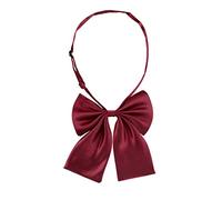 Allegra K Pajarita Ajustable Color Sólido Corbata De Moño Bowknot Pre-Atado Para Mujeres Rojo Vino Talla única