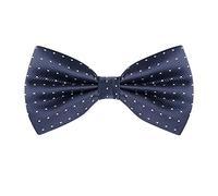 Allegra K Pajarita Pre-Atadas Con Lunares Pajarita Formale De Fiesta Para Hombre Azul Marino Blanco One Size