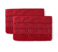 Allegra K Par 4 Gancho Brassiere La Correa Del Sujetador Extensores Damas Rojo-2pcs Talla única