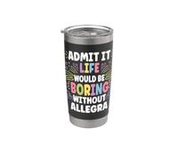 ALLEGRA Personalized Name Funny Cute Custom ALLEGRA Name Vaso térmico de acero inoxidable de doble pared