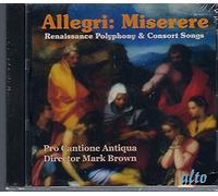 Allegri – Miserere – Pro Cantione Antiqua, Brown