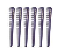 Allegro Combs 450 Peines cónicos Peluqueros Peines de Corte de Pelo Peines de Mujer Peines para Hombres Peines 6 Unidades (Morado)