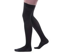 Allegro Soft - Microfiber Thigh Highs 20-30mmHg #262 (Medium, Black) by Allegro Compression Hosiery