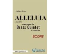 Alleluia By William Boyce For Brass Quintet (score) (ebook)