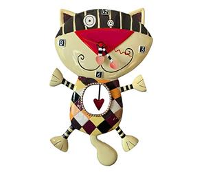 Allen Designs, Reloj para colgar con forma de gato, Enesco