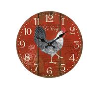 Allen Designs, Reloj para colgar de madera con dibujo de gallo, Enesco