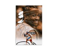 Allen Iverson - Pósteres impermeables para pared, impresión en casa, a prueba de humedad, fácil de instalar y resistente a la decoloración, estilo sin marco, 40 x 60 cm