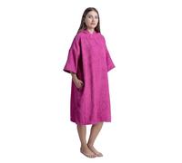 ALLEN & MATE Poncho de Toalla con Capucha para Adultos Albornoz de Rizo de algodón para Playa, natación, Surf, baño, Deportes acuáticos (L-XL, Estrella de mar Rosa)