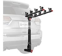 Allen Sports Portabicicletas Deluxe para 4 Bicicletas montado en Enganche de Bloqueo, Modelo 542QR, Negro