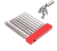 Allen Wrench Drill Bits - S2 Alloy Steel 10 cm, Ball End Hex Set, 9 Piece Magnetic Tips | Precision Torque Drive Design, Magnetic Hex Bits, Hexs Screwdriver Set For Glass, Wood, Metal, Stone