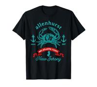 Allenhurst New Jersey - Recuerdo de Vacaciones de Pesca de Cangrejo Camiseta