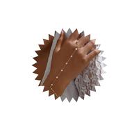 Allereya Pulsera de perlas vintage con anillo de dedo ajustable, pulseras de cadena de mano de perlas doradas, pulsera esclava, arnés de mano, perlas esclavas, pulseras de dedo joyería para mujer