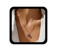 Allereya Punk Ojo Turco Collar Colgante Azul Turco Collares De Oro Mal De Ojo Collar Gargantilla Suerte Ojo Collares De Cadena Joyería Minimalista Para Las Mujeres