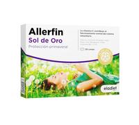 ALLERFIN SOL DE ORO FORTE para Síntomas Primaverales - Ayuda Contra al Polen, Polvo y Ácaros - Multivitaminico - Vitaminas C, D3, B6, Zinc, Magnesio, Cobre, Cúrcuma, Helicroso, Reishi | ELADIET