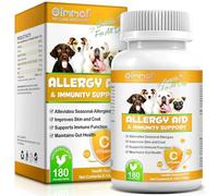 Allergy & Immunity para Perros - con calostro, cúrcuma, vinagre de Manzana y raíz de Regaliz más Omega 3, Vitamina c, Alga Marina y probióticos - para Todos los Perros - 180 Comprimidos