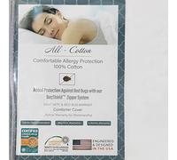 Allersoft 100% algodón Polvo y ácaros y alergia Control edredón Pantalla