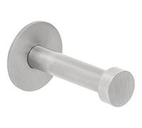 ALLES IM GRIFF Perchero de pared Pirwa 1 - Perchero de pared individual - Perchero con placa base profundidad 52 mm, acero inoxidable cepillado
