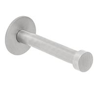 ALLES IM GRIFF Pirwa 1 gancho de pared simple con placa base, profundidad 72 mm, acero inoxidable cepillado