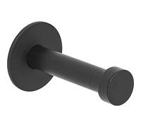 ALLES IM GRIFF Pirwa - Gancho de pared con placa base (acero, 52 mm), color negro mate