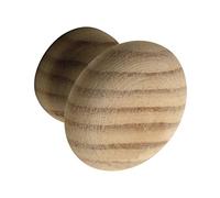 ALLES IM GRIFF Pomo para armario Hemera ø35 mm - Pomo para muebles de madera, profundidad 28 mm - Pomo de puerta de pino crudo