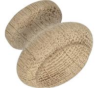 ALLES IM GRIFF Pomo para armario Horno ø35 mm - Pomo para muebles de madera, profundidad 28 mm - Pomo de puerta roble crudo