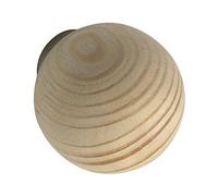 ALLES IM GRIFF Pomo para muebles de madera Olwen Ø 30 mm - Pomo para armario redondo, profundidad 34 mm - Pomo de abeto crudo