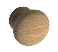 ALLES IM GRIFF Pomo para muebles Hemera Ø 25 mm - Pomo de madera de 26 mm de profundidad - Pomo para armario, roble crudo