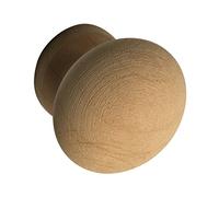 ALLES IM GRIFF Pomo para muebles Hemera Ø 30 mm - Pomo para muebles de madera, profundidad 28 mm - Pomo para armario, aliso en bruto
