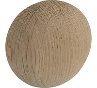 ALLES IM GRIFF Pomo para muebles Pebble ancho 64 mm - Pomo para armario y cajones - Pomo de madera de roble crudo