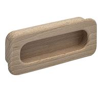 ALLES IM GRIFF Tirador Cidras ancho 110 mm, puerta corredera de madera, tirador de concha, medida de entrada 102 x 42 mm, haya en bruto