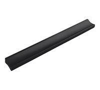 ALLES IM GRIFF Tirador para muebles Alto LA 128 mm, ancho 150 mm, ideal para cajones, aluminio negro mate