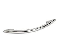 ALLES IM GRIFF Tirador para muebles Cardea LA 128 mm - Tirador de arco ancho 188 mm para muebles, zinc fundido a presión cromado pulido