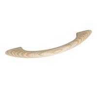 ALLES IM GRIFF Tirador para muebles LA 128 mm - Tirador de madera ancho 172 mm - Tirador para muebles de madera de fresno crudo