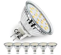 Allesgute MR16 LED GU5.3 Bombillas Blanco Neutro 4500K，5W 12V Equivalente a 45W Lámpara Halógena 450LM, 120 ° Ángulo, no regulable LED Spot Bulbs(Set of 6)